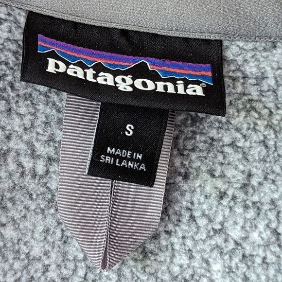 Patagonia Quarter Zip Pullover Better Sweater Fleece Women's sz S in White Birch - Picture 14 of 14